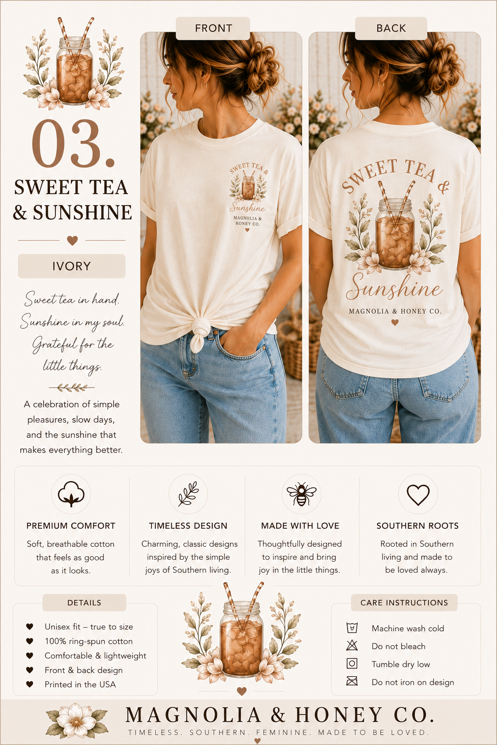 Sweet Tea & Sunshine Tee