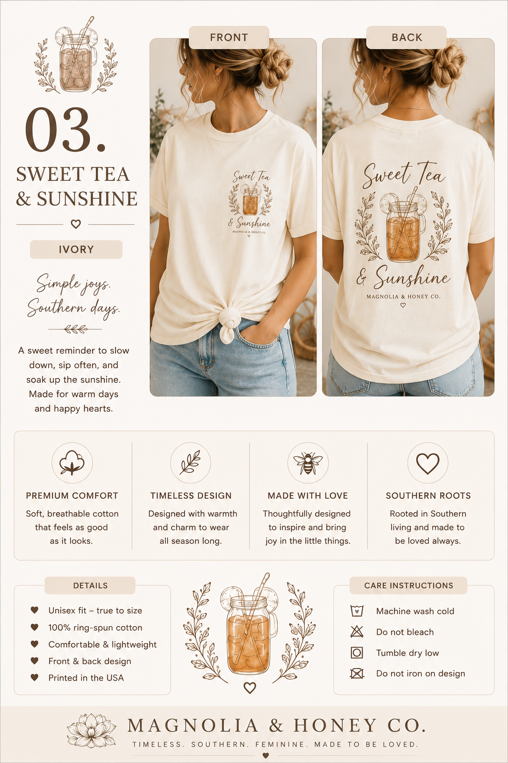 Sweet Tea & Sunshine Tee