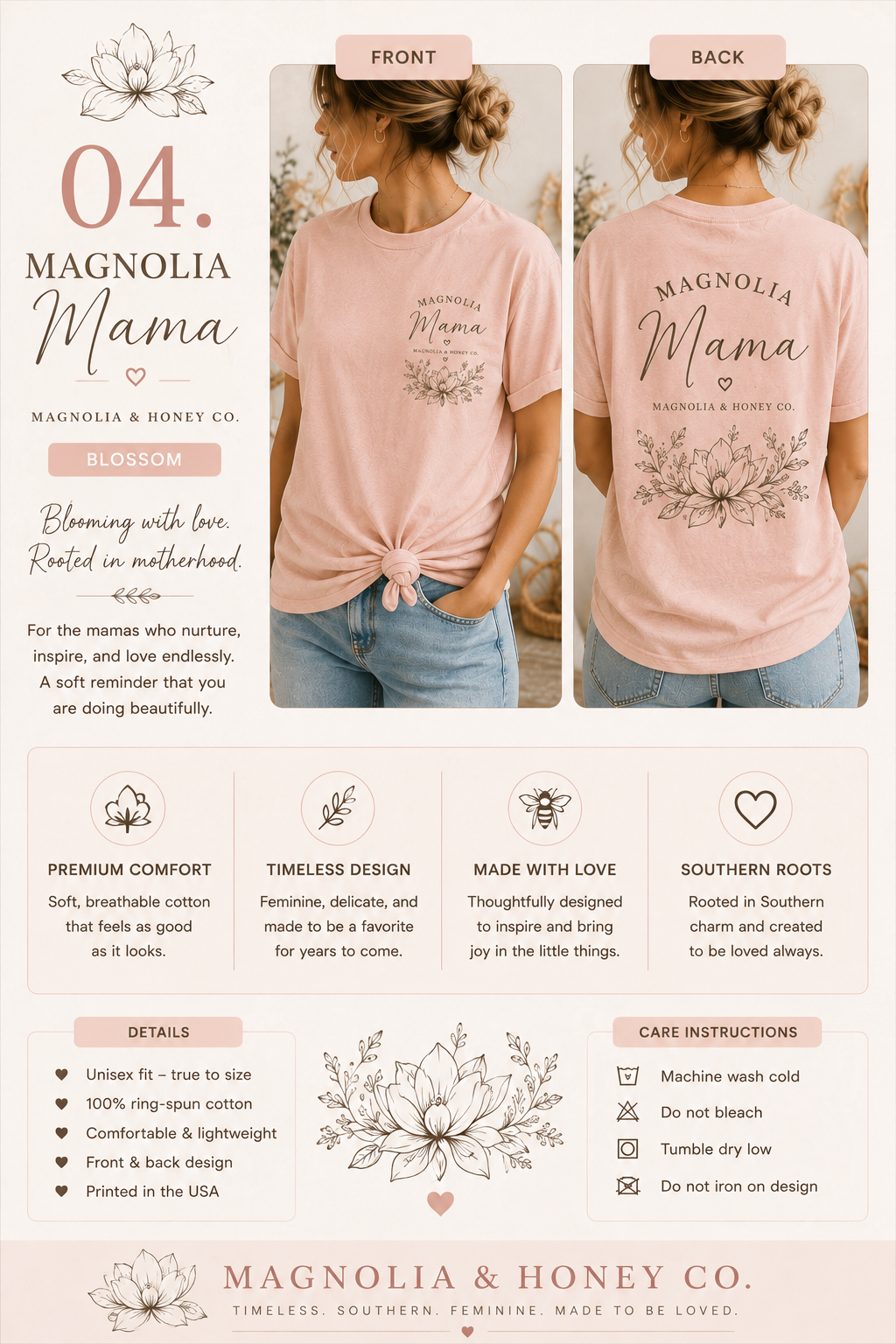 Magnolia Mama Tee