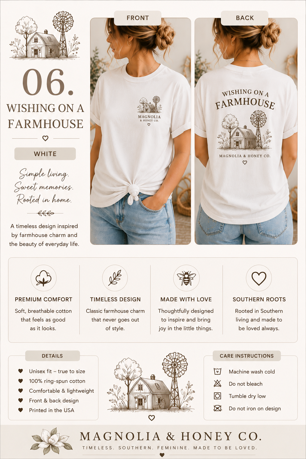 Wishing on a Farmhouse Tee