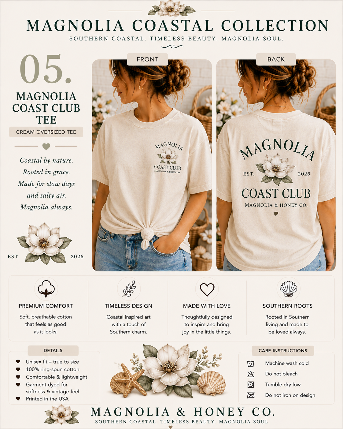 Magnolia Coast Club Tee