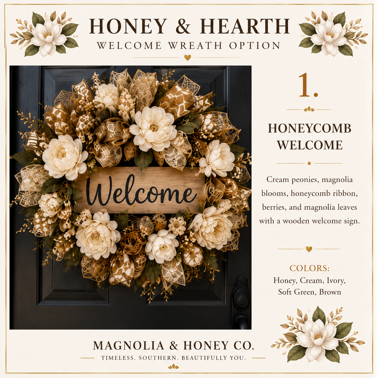 Honeycomb Welcome Wreath