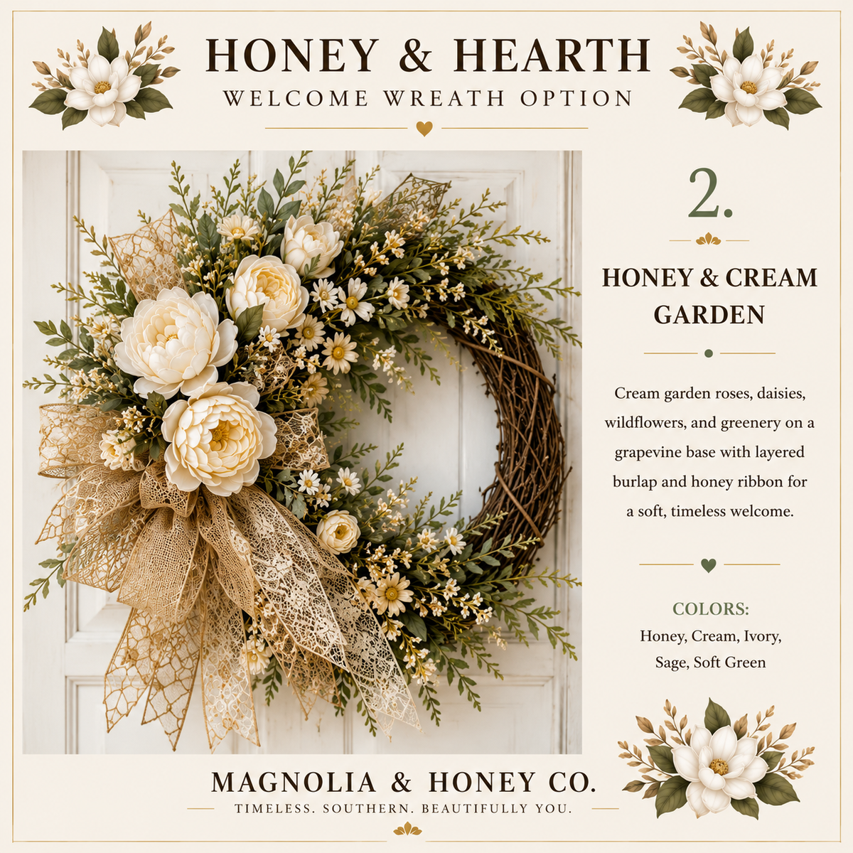 Honey and Cream Garden