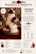 Crimson Estate Wedding Cake