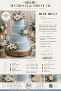 Blue Ridge Romance Wedding Cake