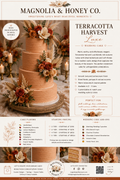 Terracotta Harvest Luxe Wedding Cake