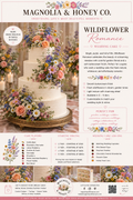 Wildflower Romance Wedding Cake
