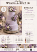 Lavender Meadow Wedding Cake
