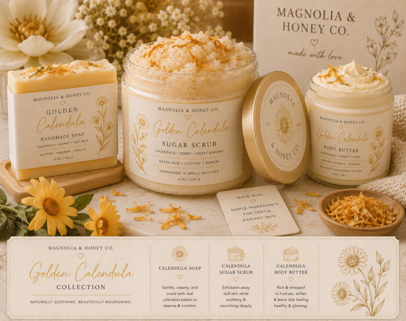 Golden Calendula Collection