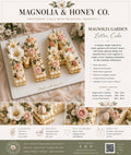 Magnolia Garden Letter Cake